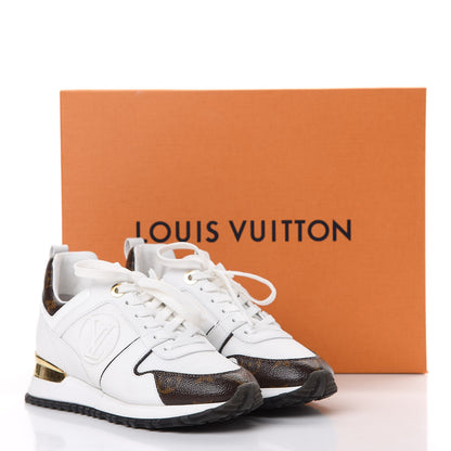 Louis Vuitton Calfskin Monogram Run Away Sneakers 36 White 8 of 8