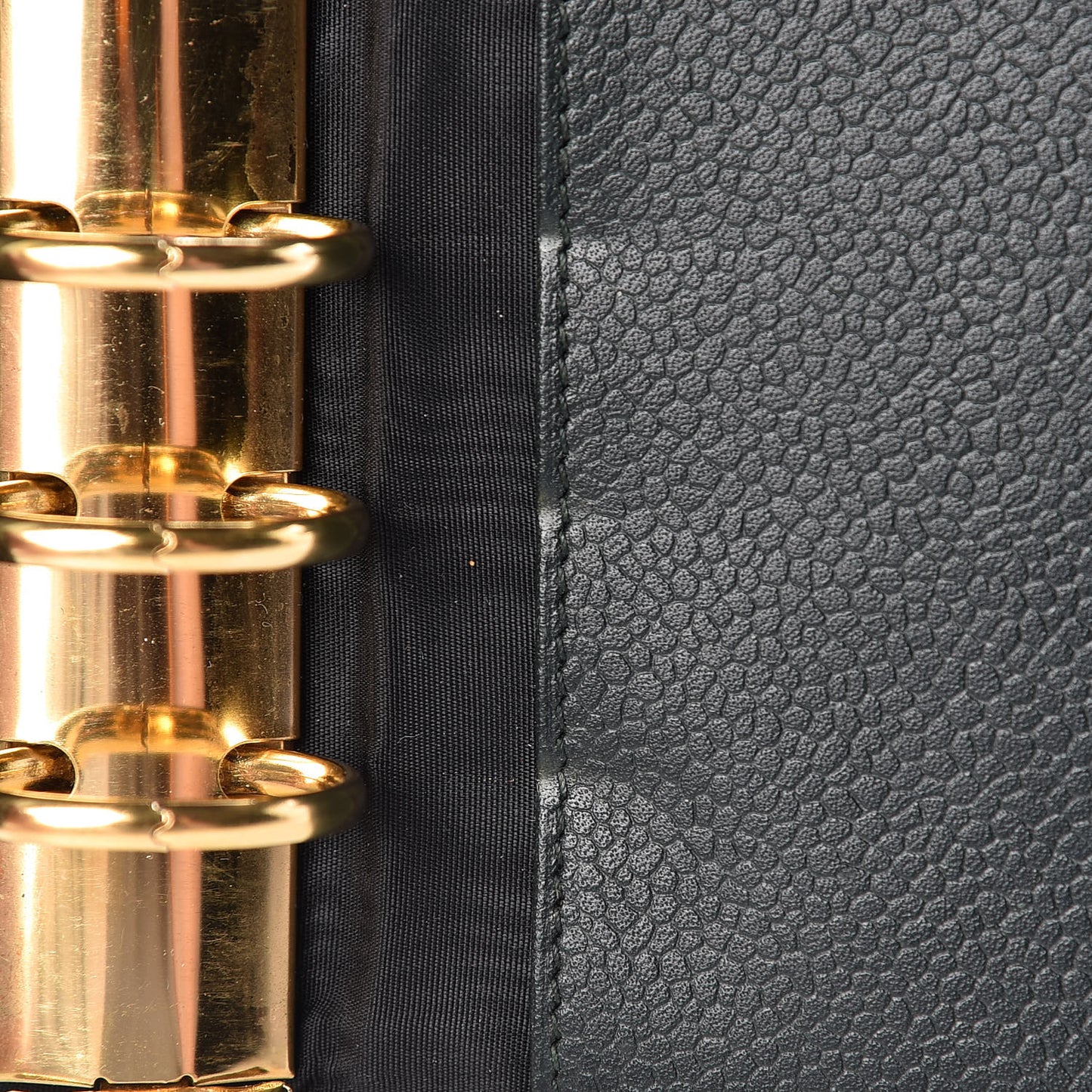 Caviar Timeless CC Ring Agenda Planner Dark Green