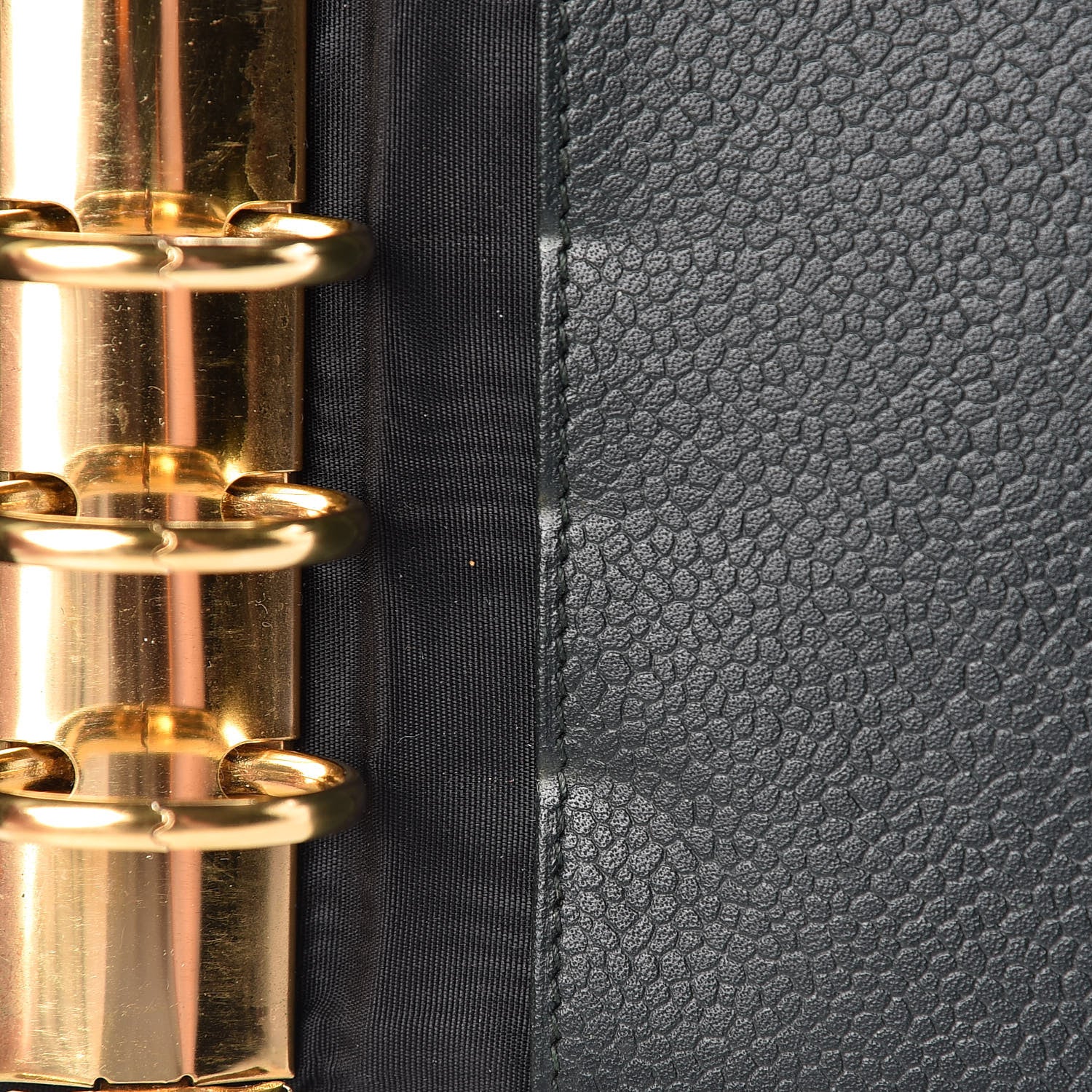 Chanel Caviar Timeless CC Ring Agenda Planner Dark Green 10 of 10