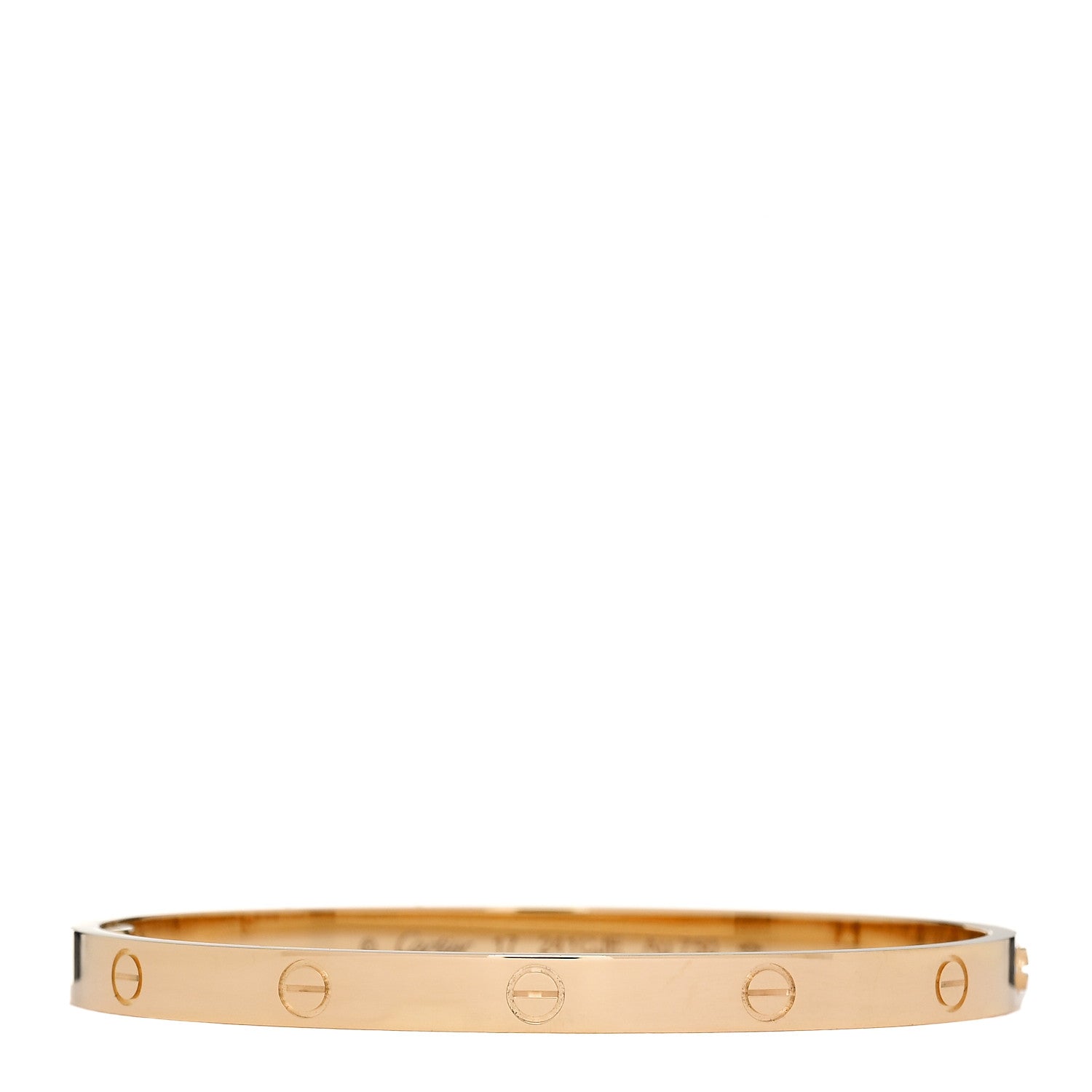 Cartier 18K Yellow Gold Medium LOVE Bracelet 17 1 of 10