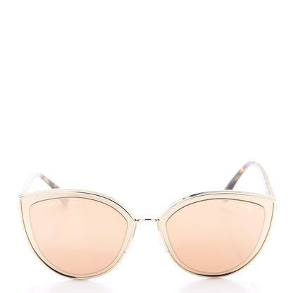 Chanel Metal Cat Eye Sunglasses 4222 Gold 2 of 8