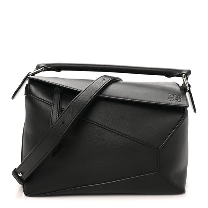 Loewe Calfskin Small Puzzle Edge Bag Black 1 of 9