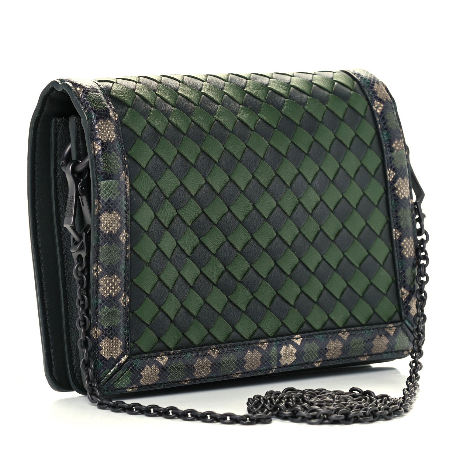 Bottega Veneta Nappa Intrecciato Ayers Crossbody Bag Forest 2 of 10