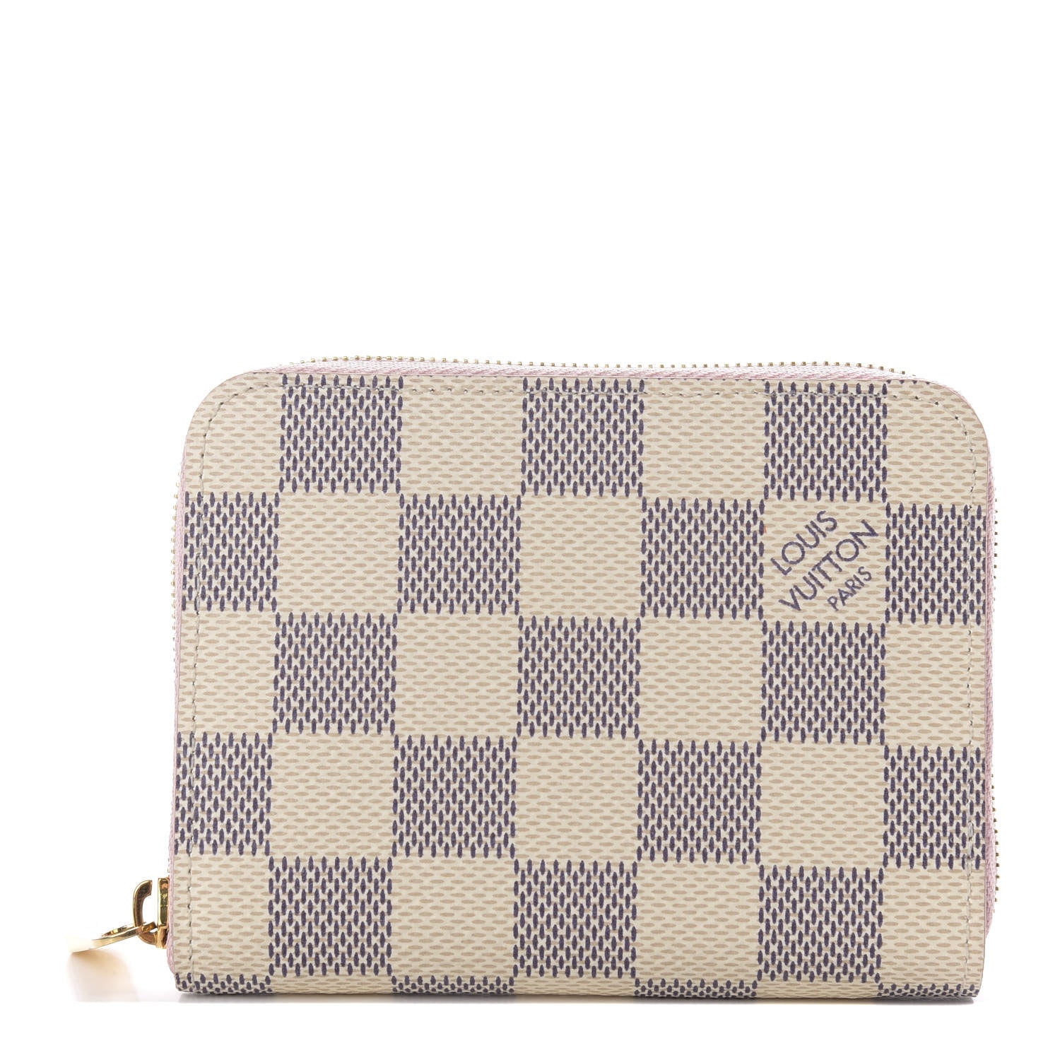 Louis Vuitton Damier Azur Zippy Coin Purse Rose Ballerine 1 of 7