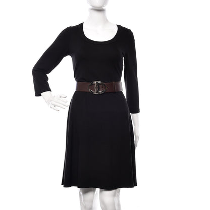 Chanel Calfskin CC Belt 85 34 Dark Brown 2 of 9