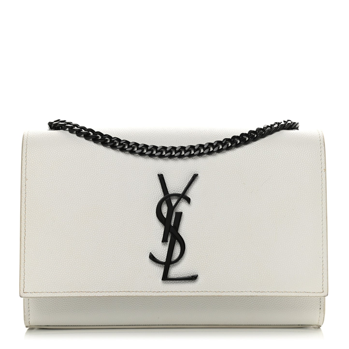 Grain De Poudre Small Monogram Kate Satchel Porcellana Black