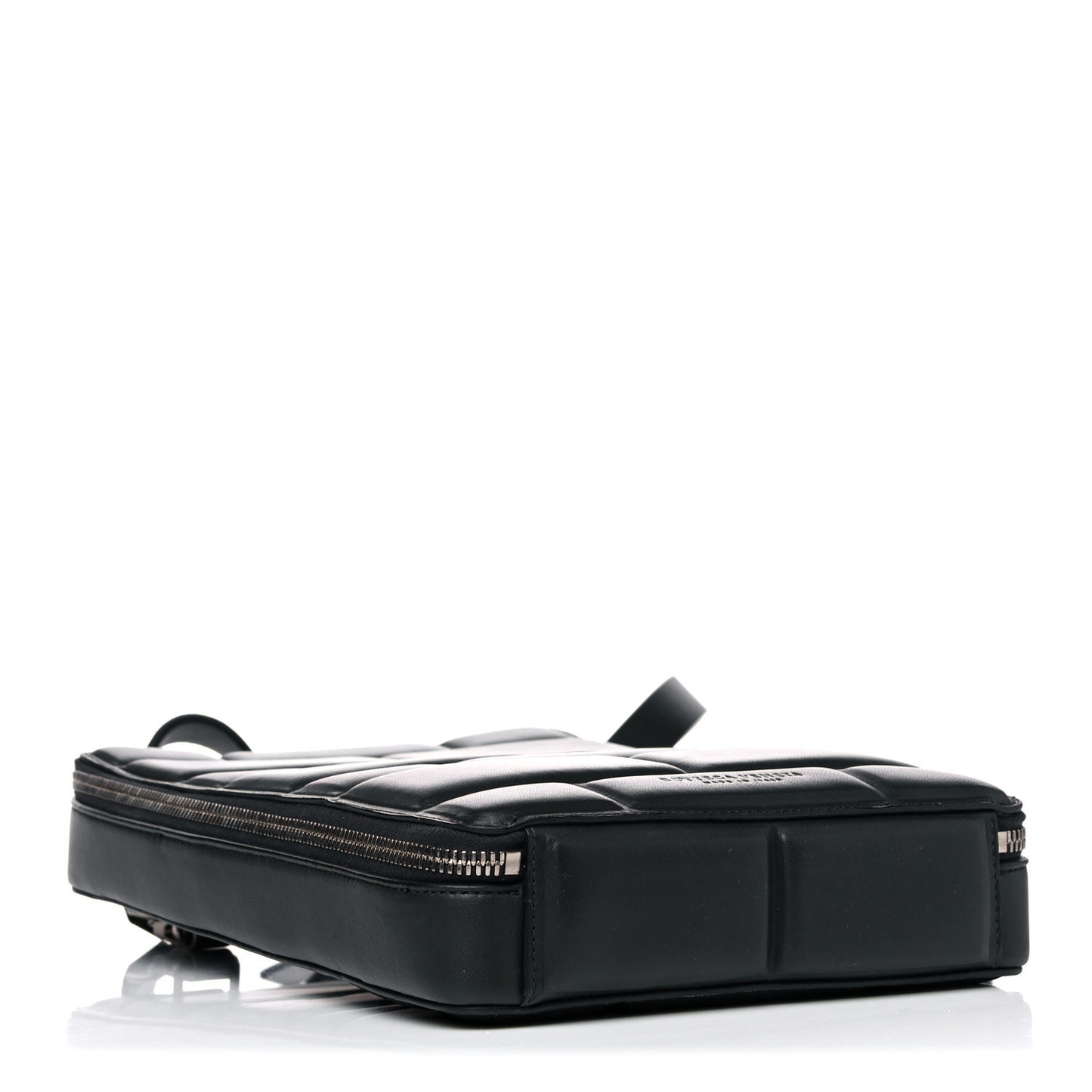 Embossed Nappa Crossbody Bag Black