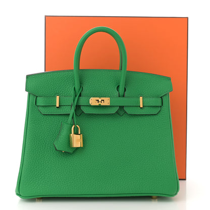 Hermes Togo Birkin 25 Bambou 12 of 12