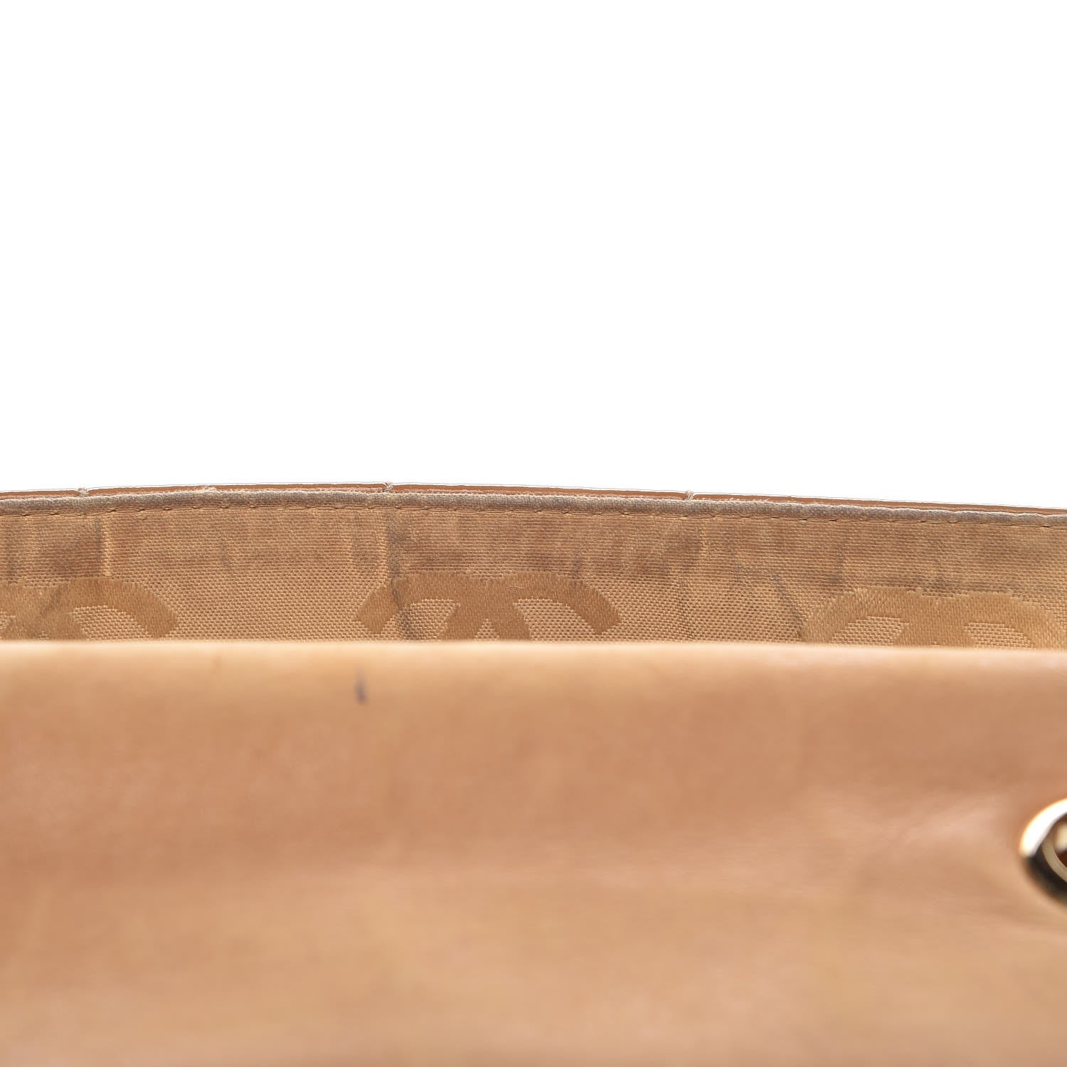 Chanel Patent Quilted Medium Chocolate Bar Flap Tan 13 of 20