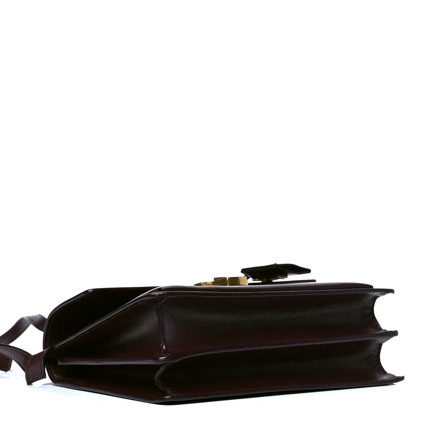 Smooth Calfskin Medium High School Satchel Bordeaux