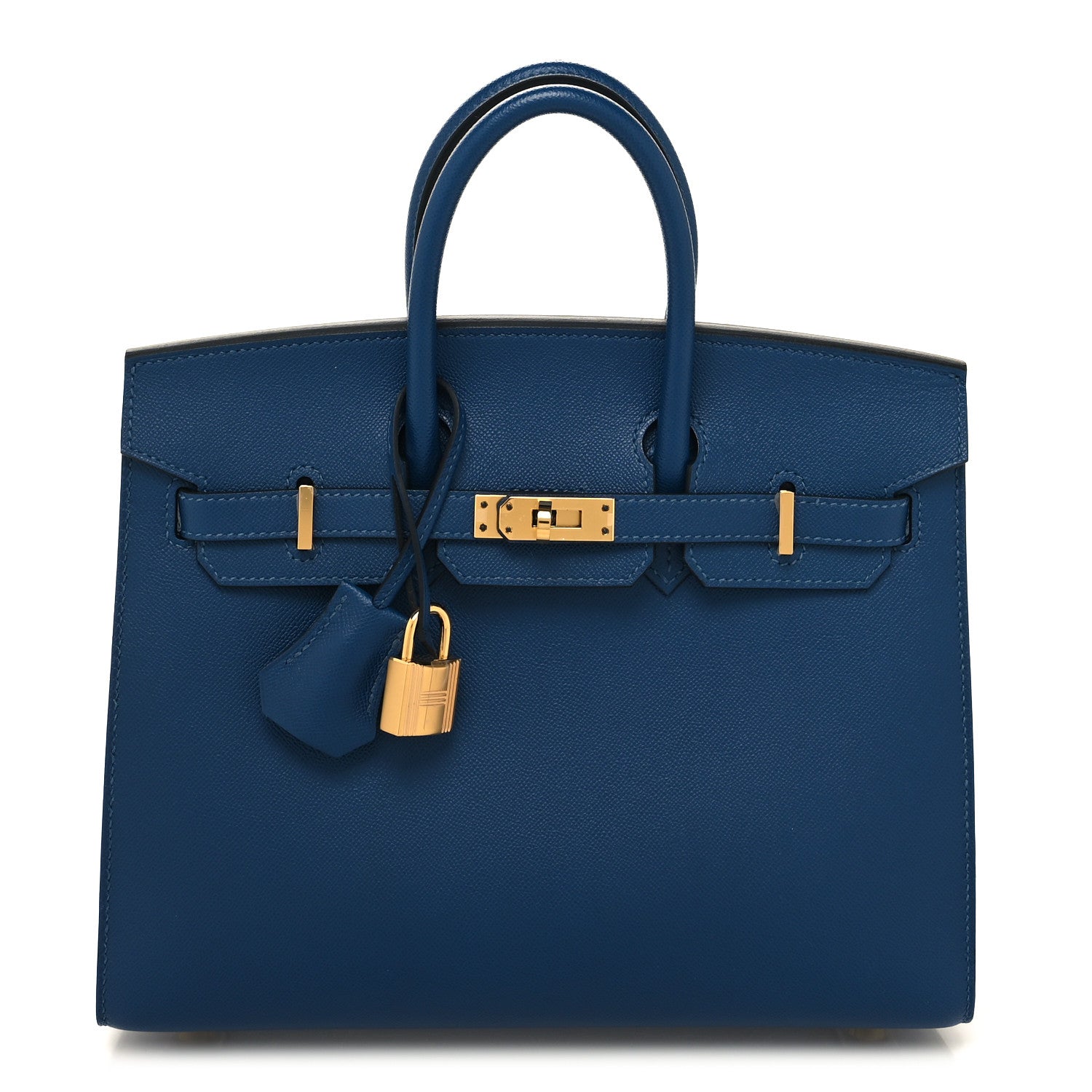 Hermes Madame Calfskin Birkin Sellier 25 Deep Blue 1 of 14