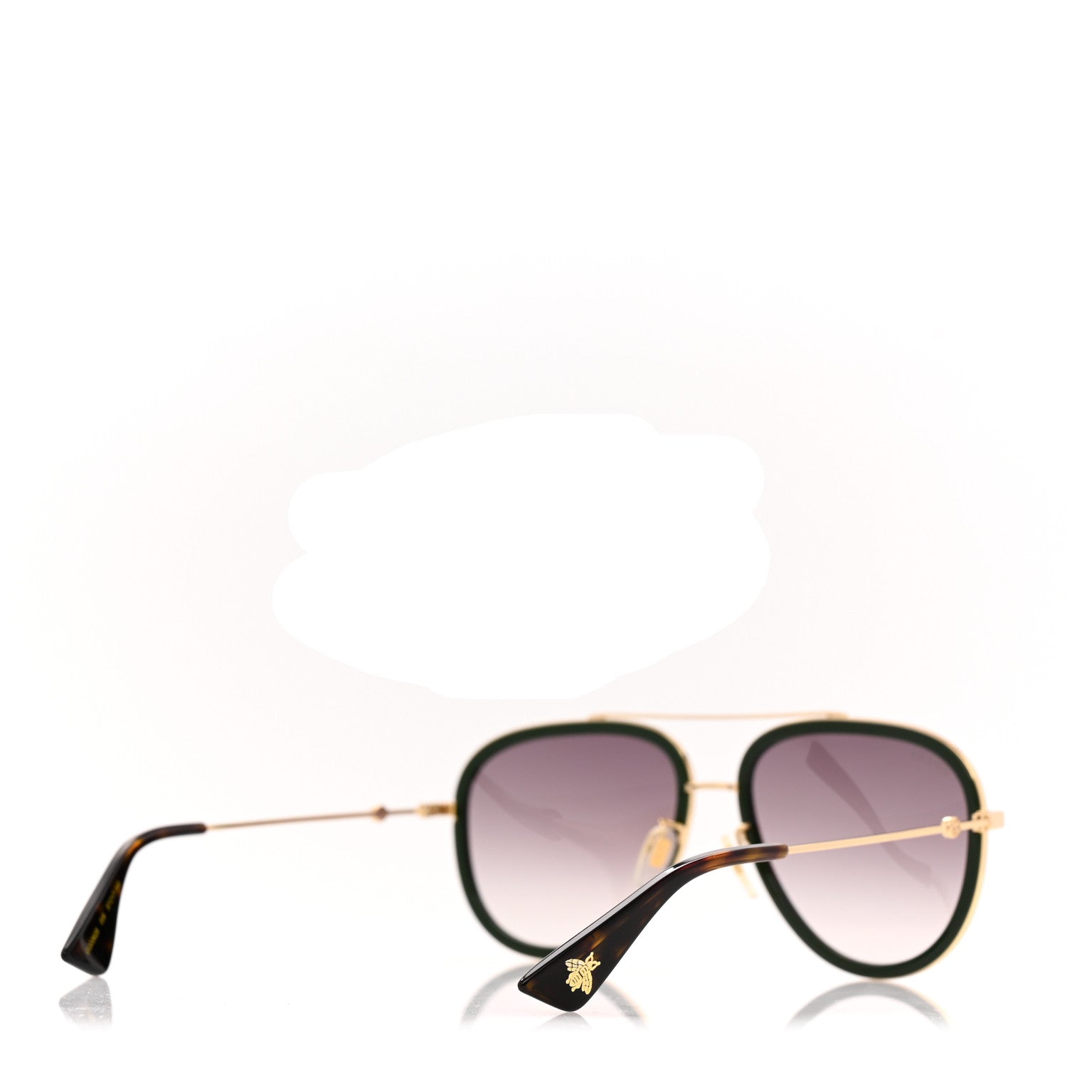 Gucci Web Aviator Sunglasses GG0062S Green Red 4 of 7