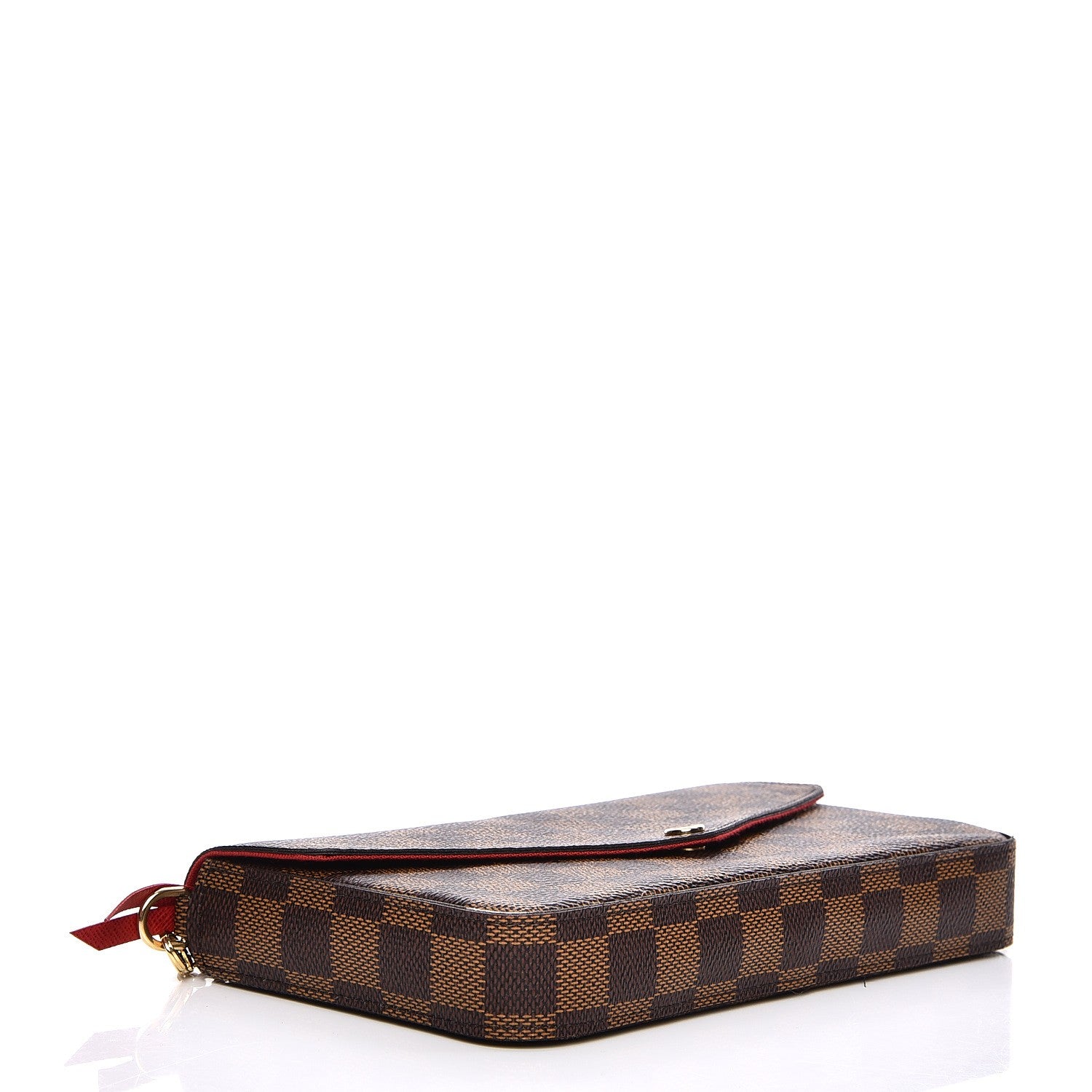 Louis Vuitton Damier Ebene Pochette Felicie Chain Wallet 4 of 13