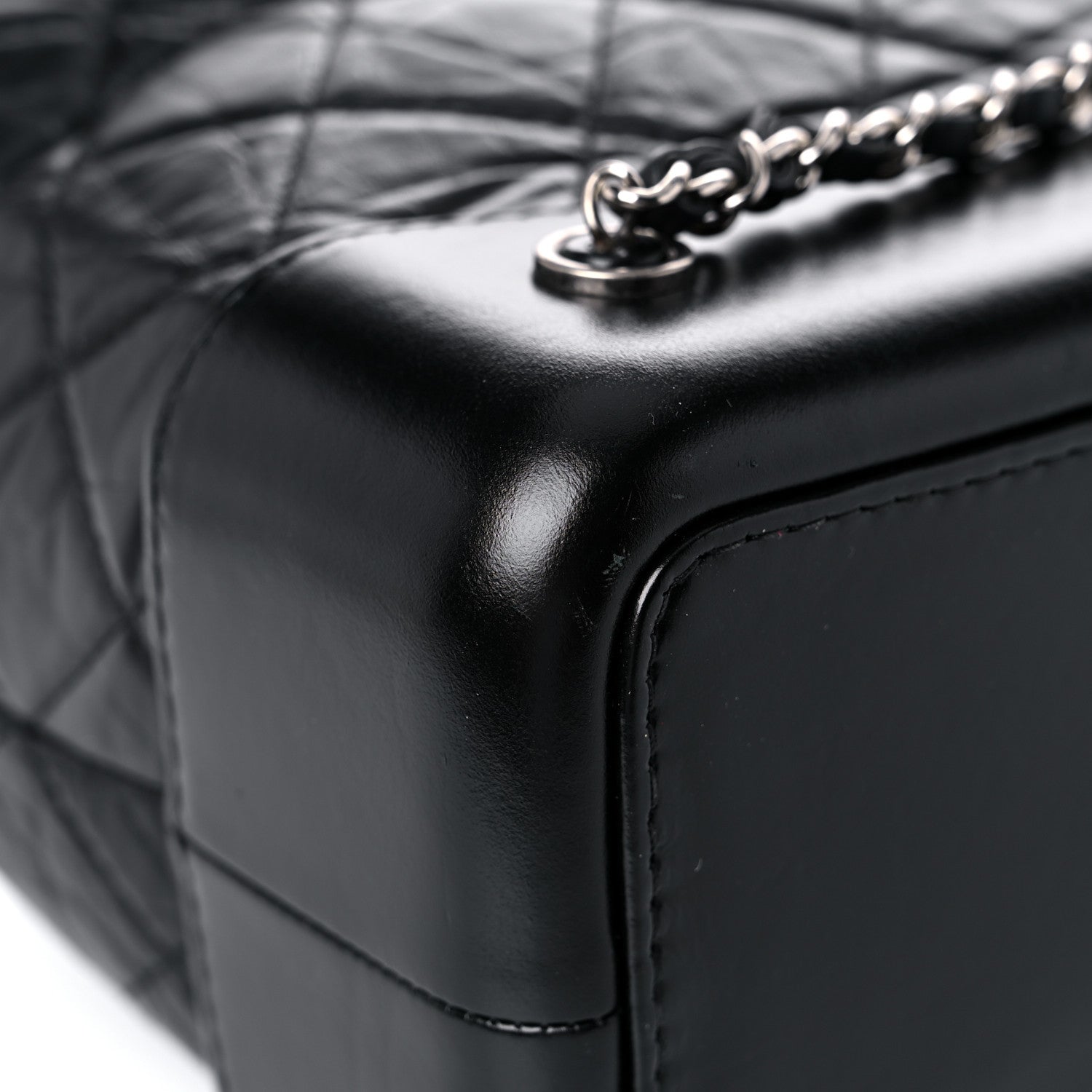Chanel Aged Calfskin Quilted Gabrielle Backpack Black 8 of 13