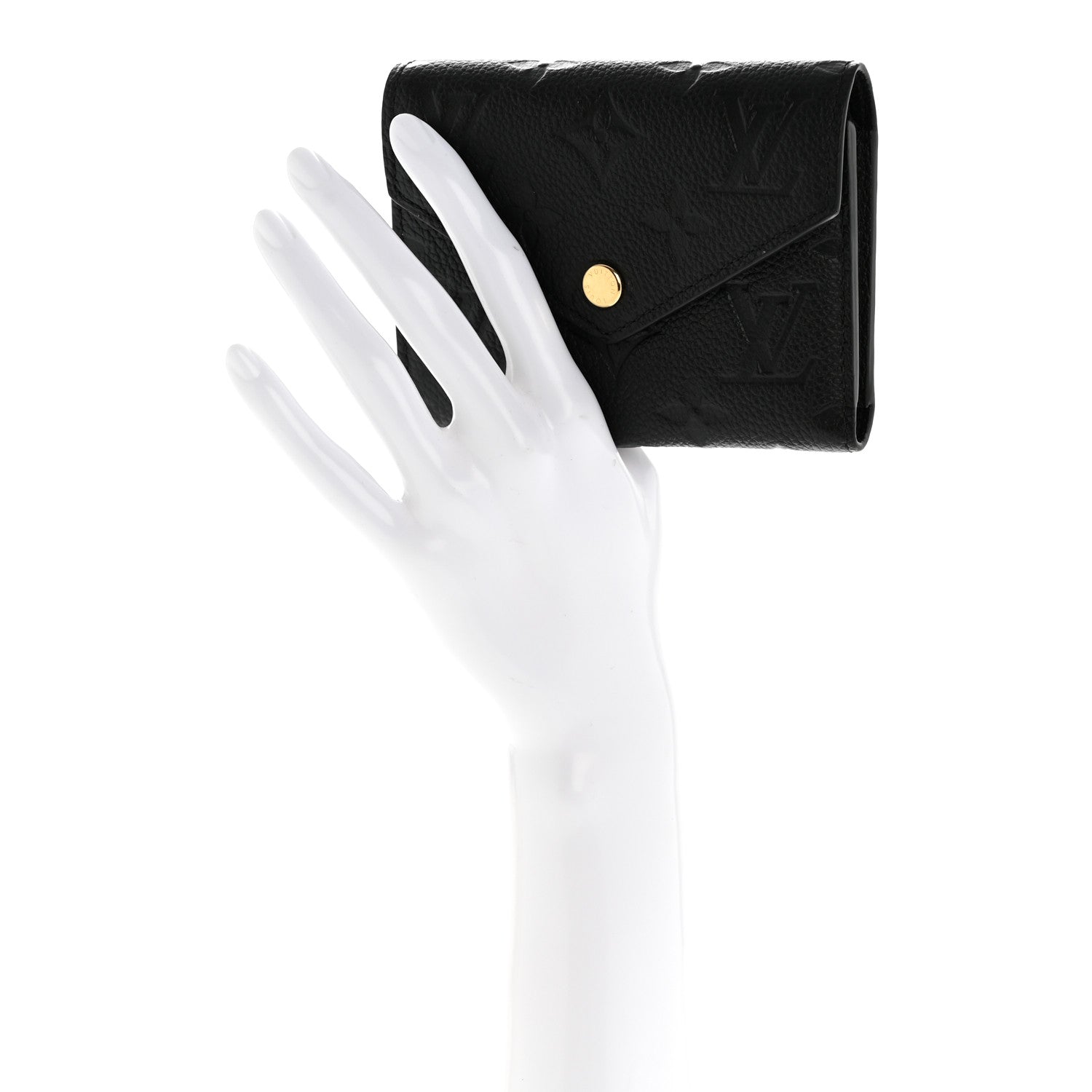 Louis Vuitton Empreinte Victorine Wallet Black 2 of 7