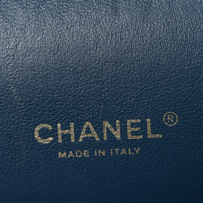 Chanel Lambskin Quilted Maxi Double Flap Blue 6 of 10
