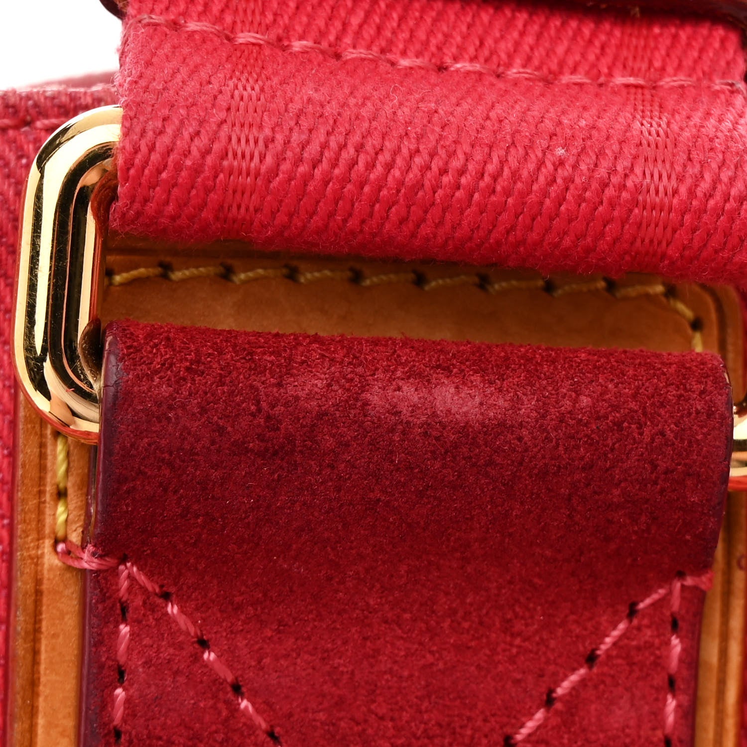 Louis Vuitton Denim Articles de Voyage Cabas Castillan Red 11 of 14