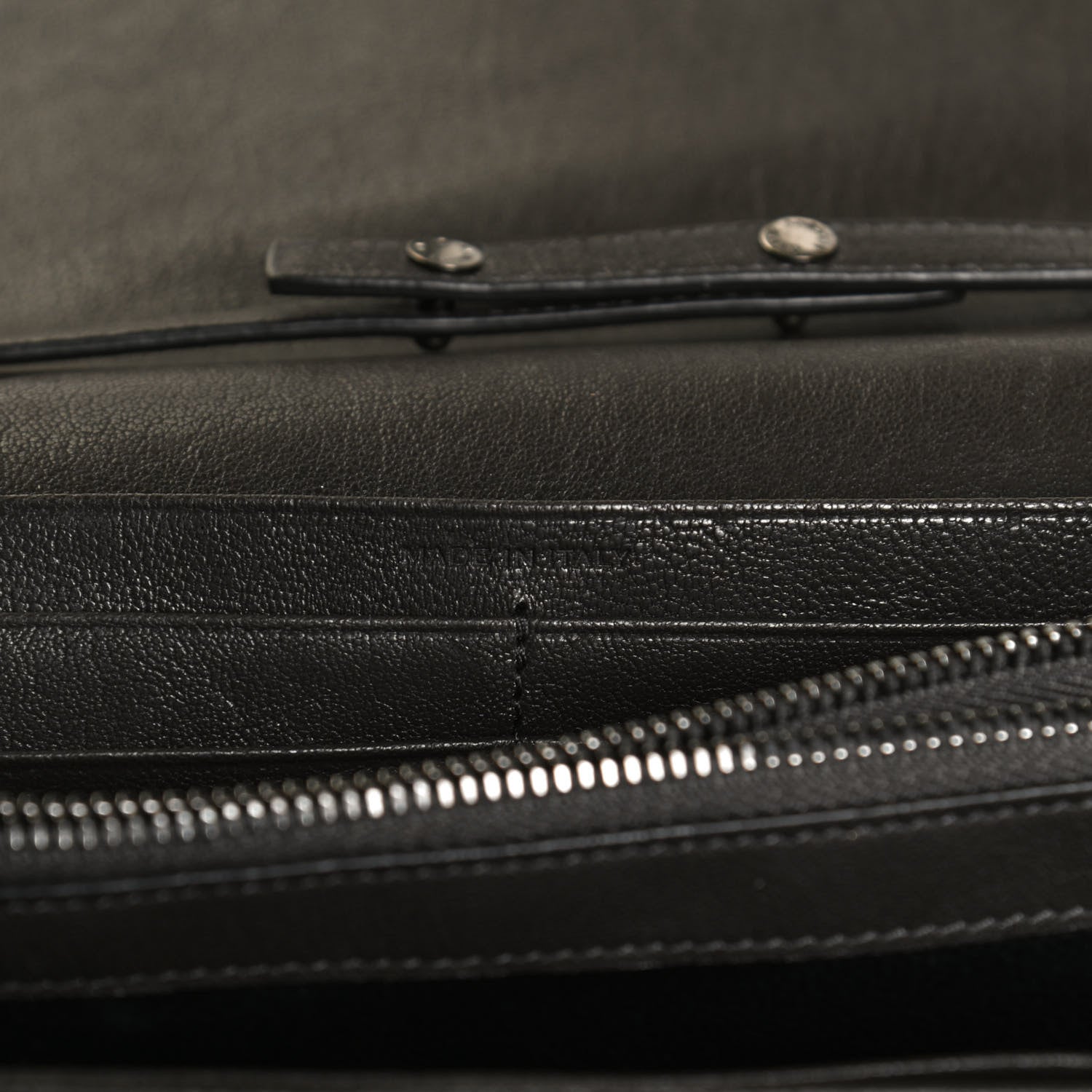 Saint Laurent Sheepskin Tri-Quilt Monogram Envelope Chain Wallet Earth 7 of 10