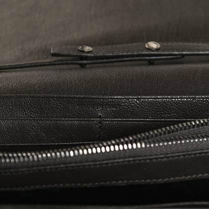 Saint Laurent Sheepskin Tri-Quilt Monogram Envelope Chain Wallet Earth 7 of 10