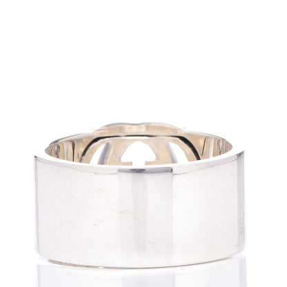 Gucci Sterling Silver Interlocking G Band Ring 54 7 3 of 4