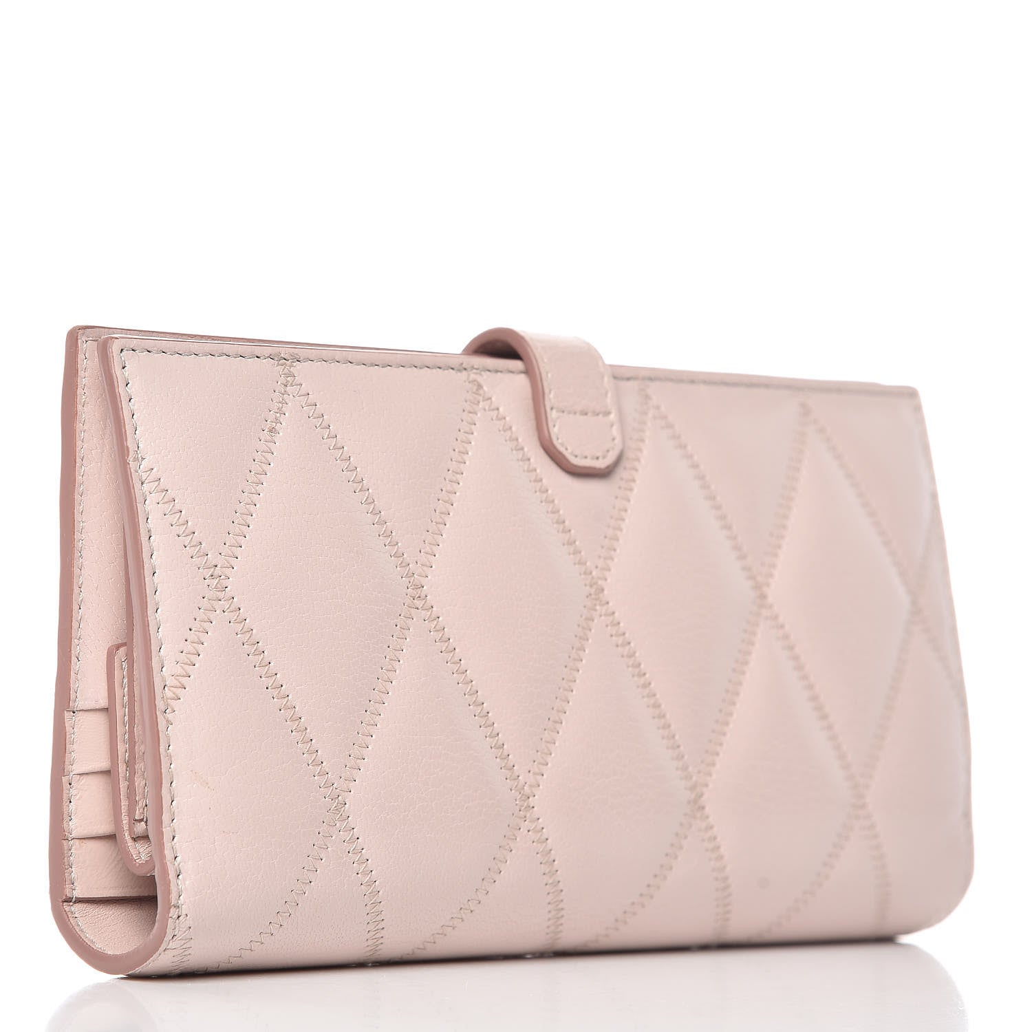 Givenchy Goatskin Quilted GV3 Long Wallet Pink 3 of 12