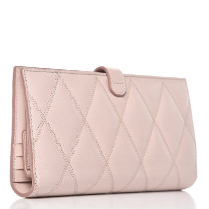 Givenchy Goatskin Quilted GV3 Long Wallet Pink 3 of 12