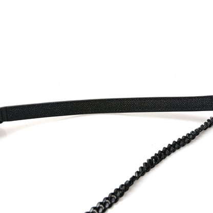 Saint Laurent Grain De Poudre Matelasse Monochrome Monogram Mini Lou Camera Bag Black 10 of 12