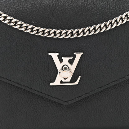 Louis Vuitton Soft Calfskin My Lockme Chain Pochette Black 7 of 11