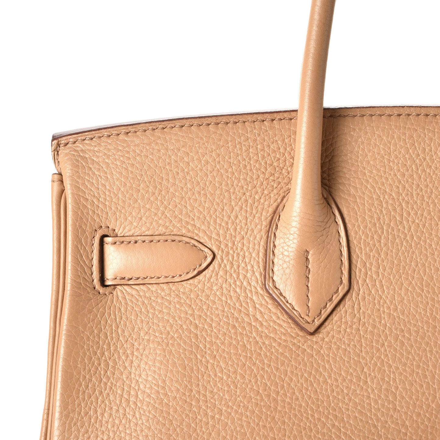Taurillon Clemence Birkin 30 Camel Tabac