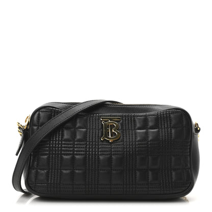 Burberry Lambskin Quilted Camera Bag Black 1 of 9