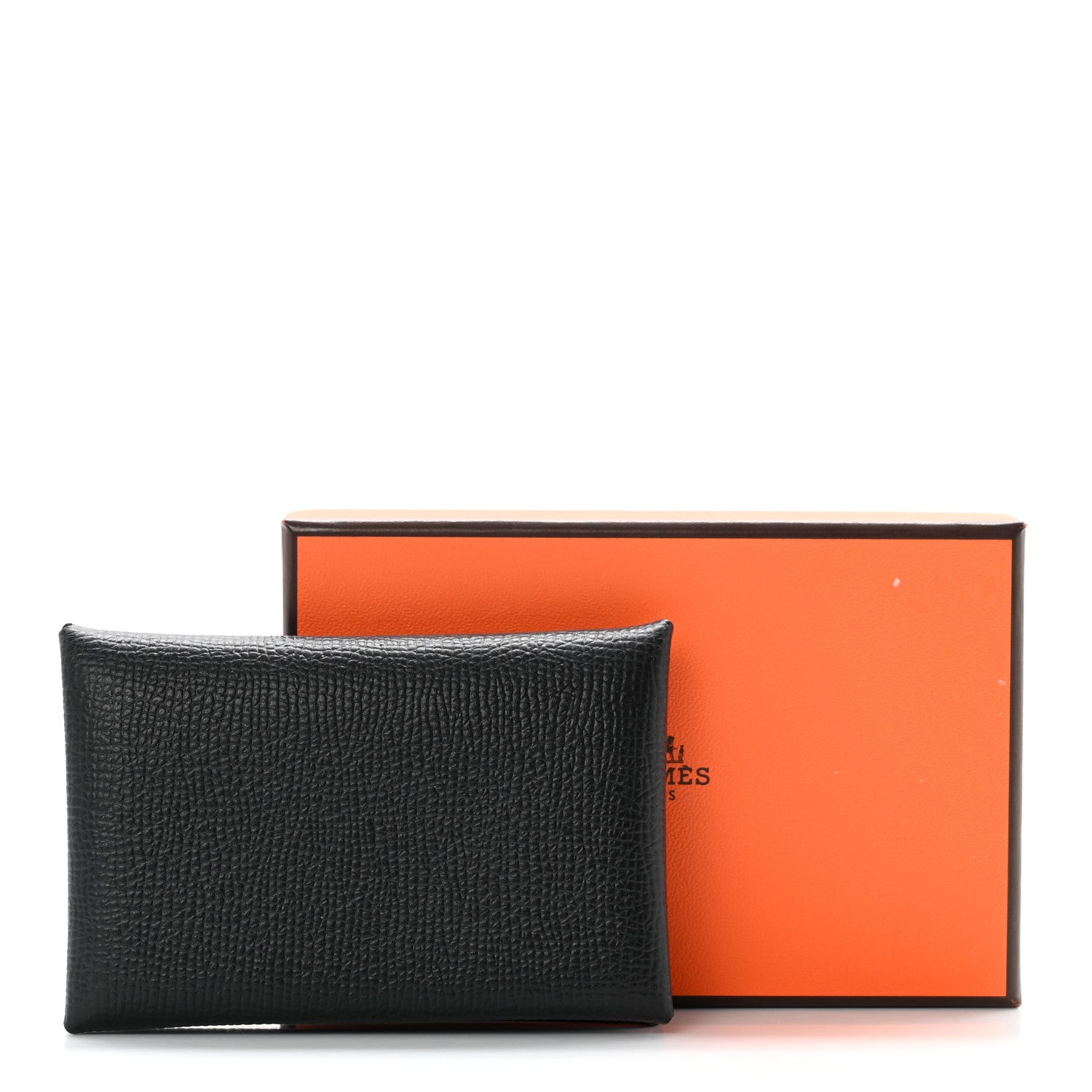 Hermes Epsom Calvi Card Case Black 7 of 7