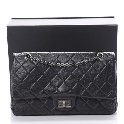 Chanel Aged Calfskin Quilted 2.55 Reissue 226 Flap Black 17 of 17