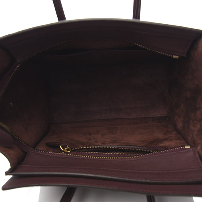 Celine Baby Drummed Calfskin Micro Luggage Burgundy 5 of 10