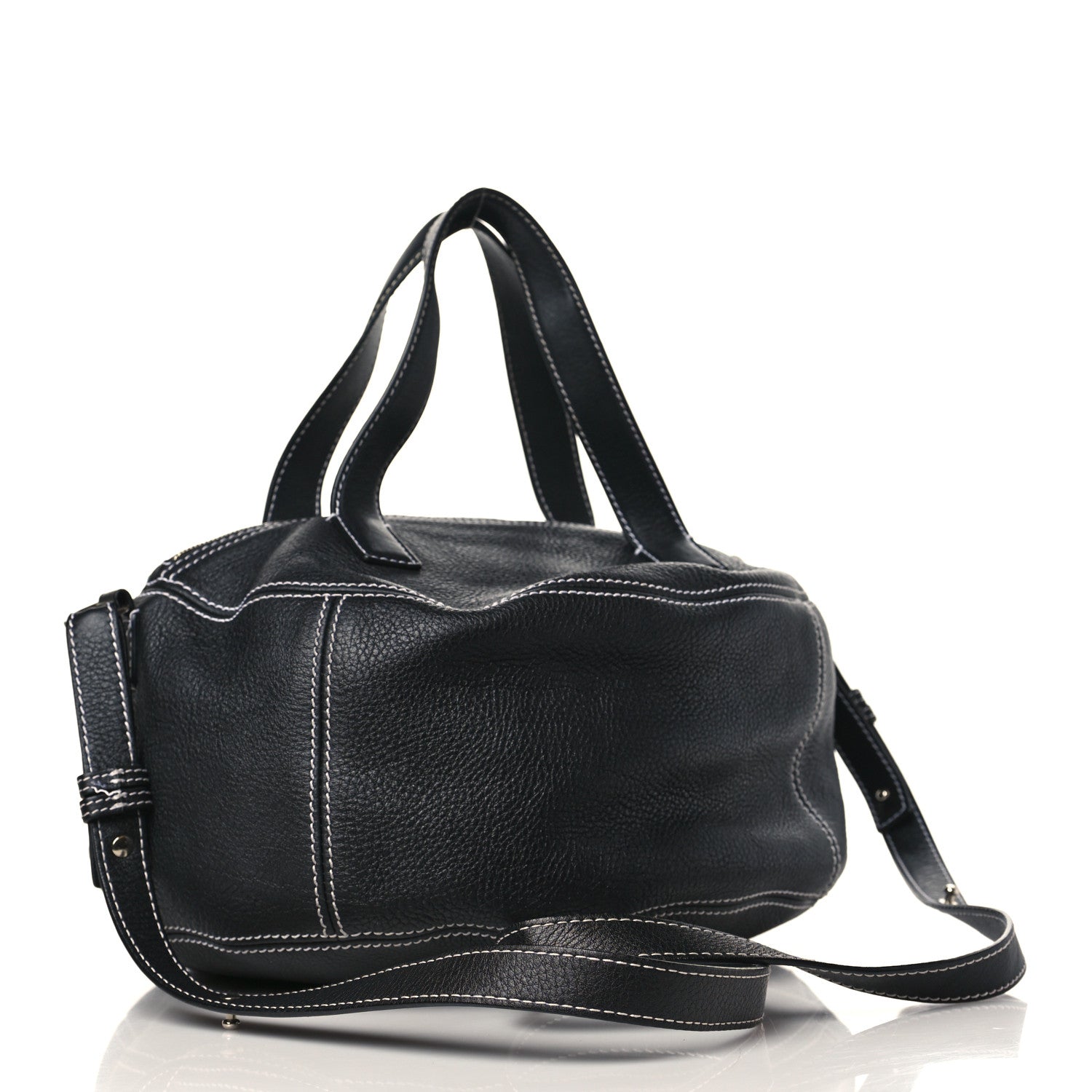 Balenciaga Calfskin Round Air Hobo Black 2 of 8