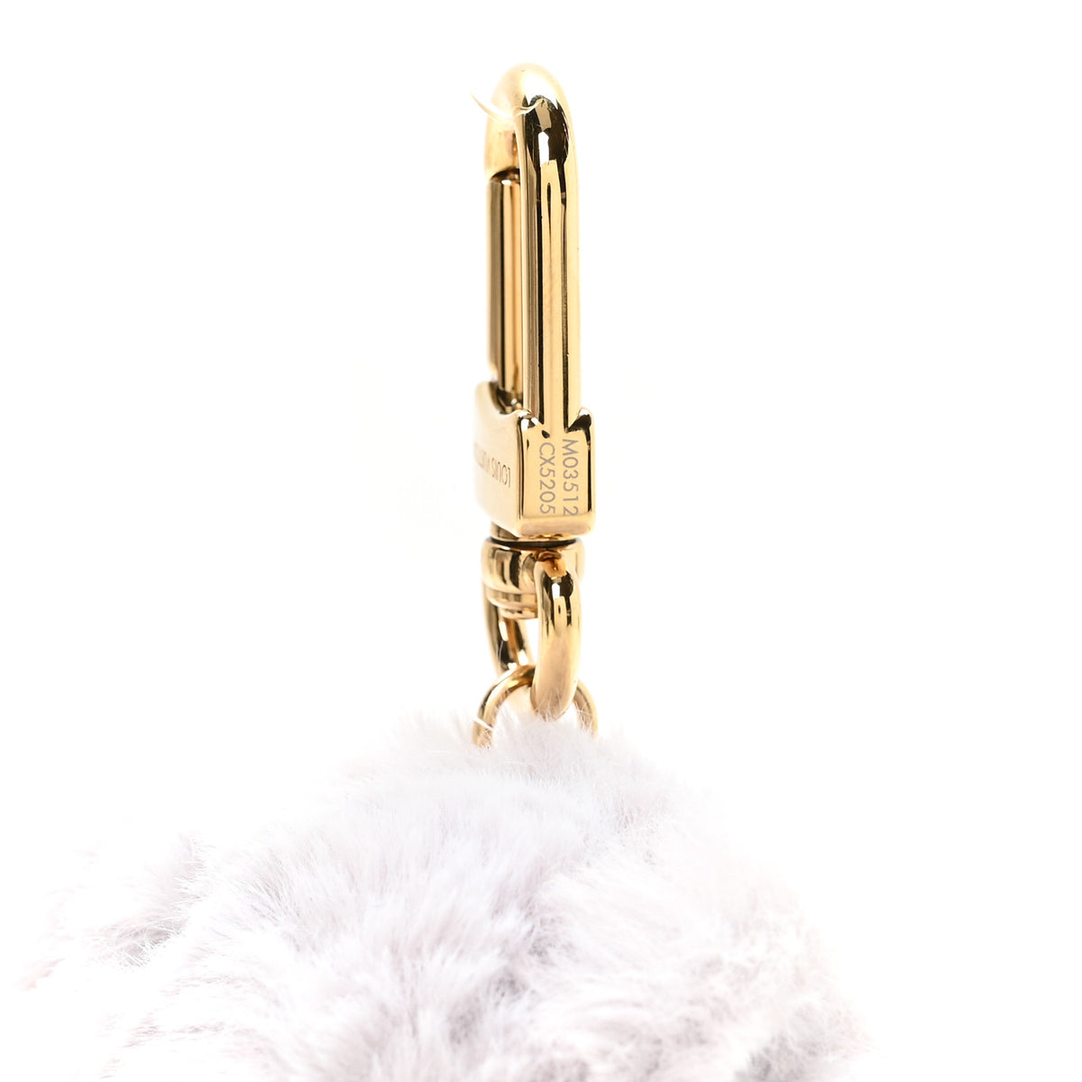 Monogram LV Cute Kitten Bag Charm Gray