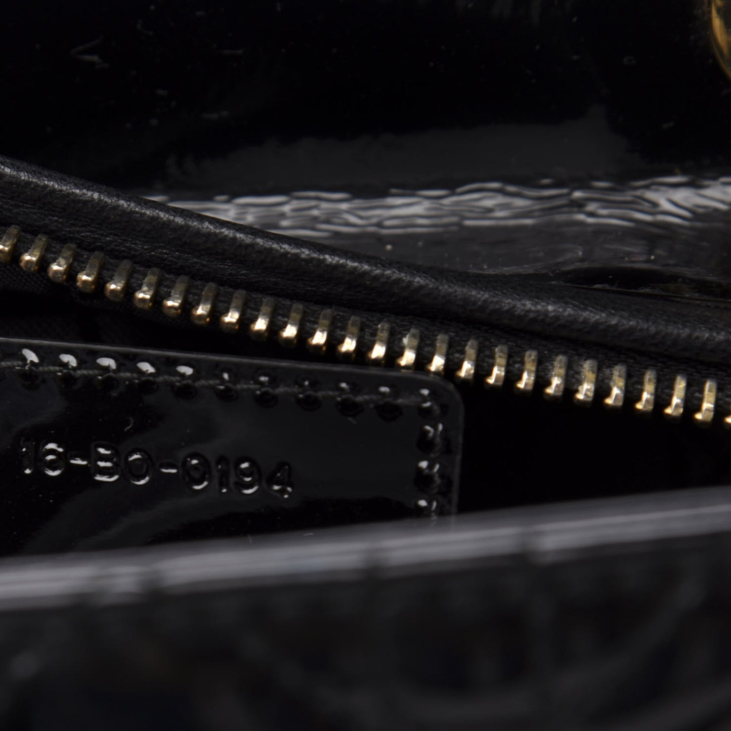 Patent Cannage Large Lady Dior Black