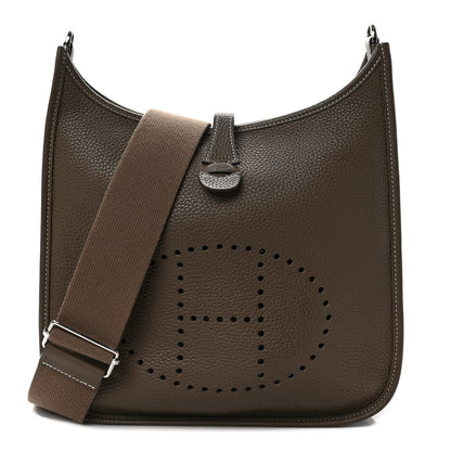 Hermes Taurillon Clemence Evelyne III PM Etoupe 1 of 8