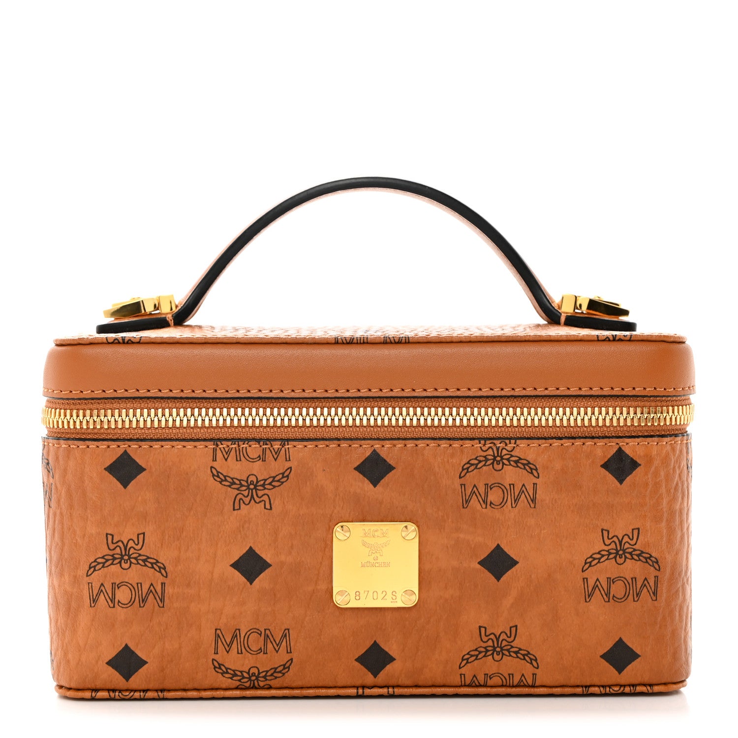 MCM Visetos Rockstar Vanity Case Cognac 1 of 7