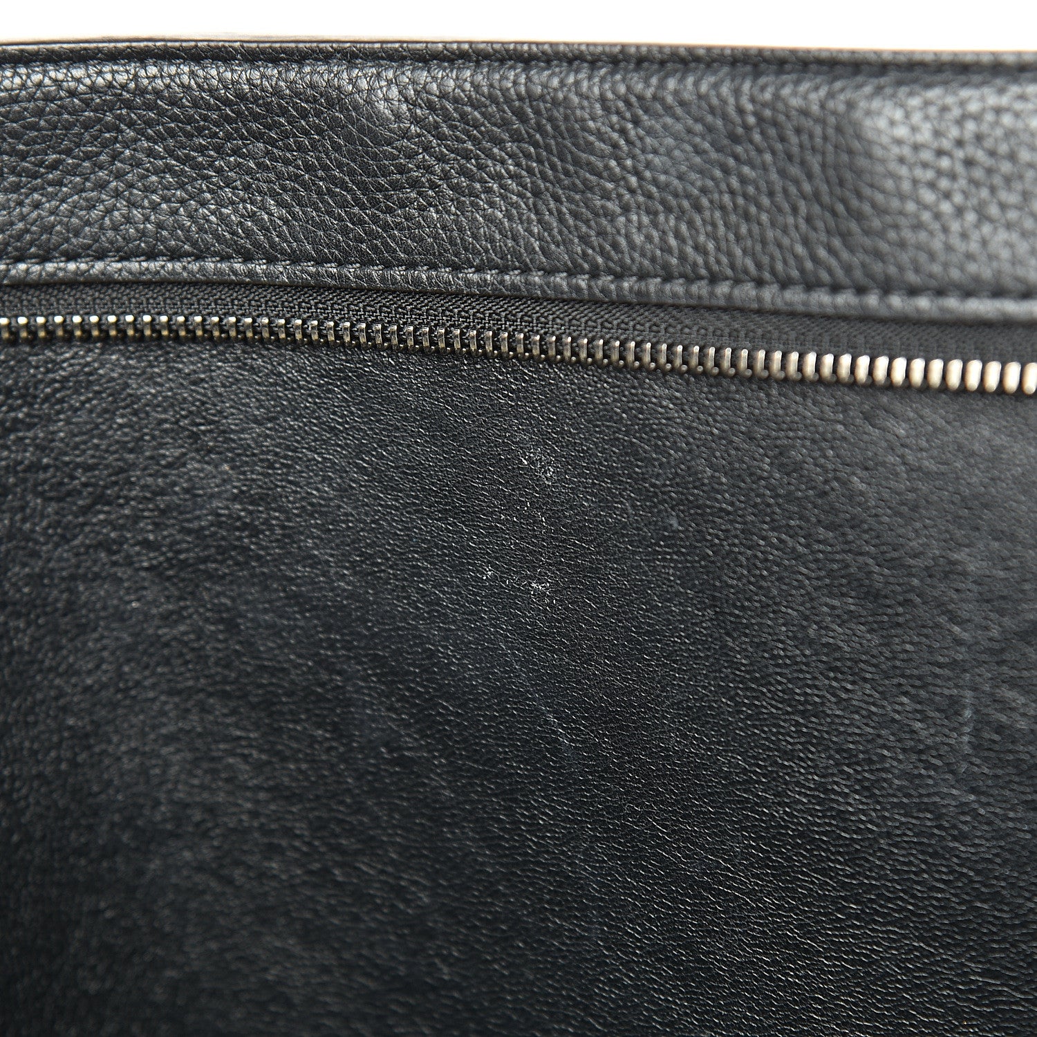 Celine Drummed Calfskin Suede Medium Trapeze Black 15 of 18