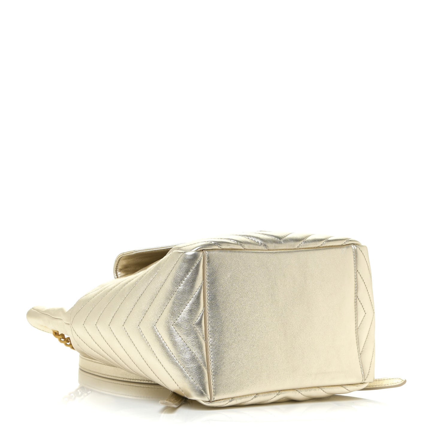 Lambskin Matelasse Monogram Joe Backpack Pale Gold