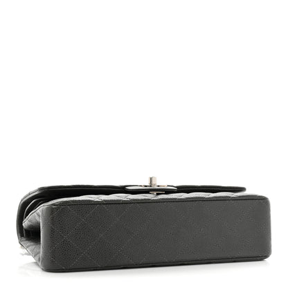 Chanel Caviar Quilted Medium Double Flap Dark Grey 4 of 16
