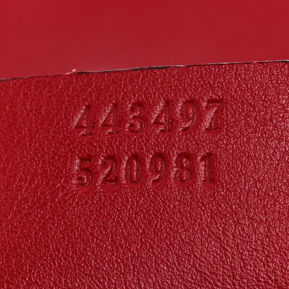 Gucci Velvet Matelasse Small GG Marmont Shoulder Bag Hibiscus Red 7 of 11