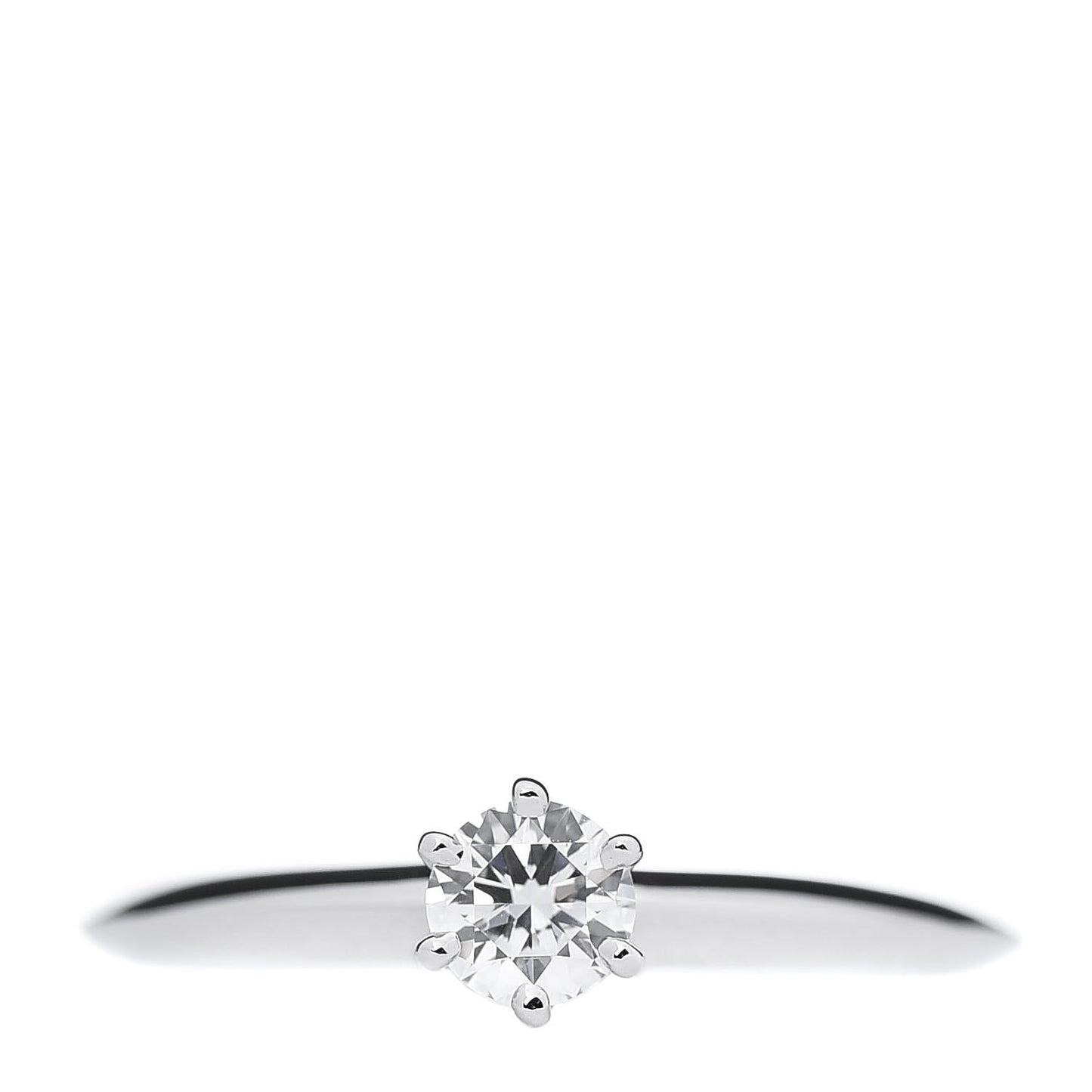 Platinum Diamond .25ct Solitaire Engagement Ring 50 5.25