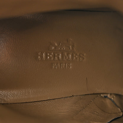 Hermes Suede Goatskin Saint Germain Ankle Boots 35.5 Black 7 of 10