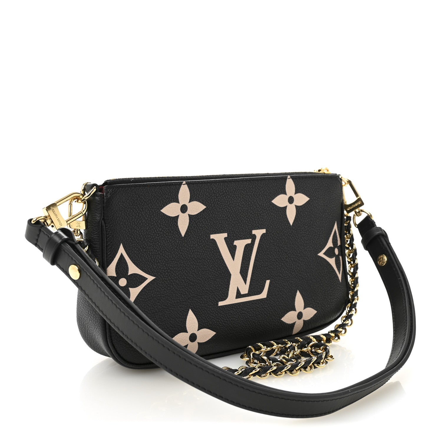Louis Vuitton Empreinte Monogram Giant Multi Pochette Accessories Black Beige 3 of 11