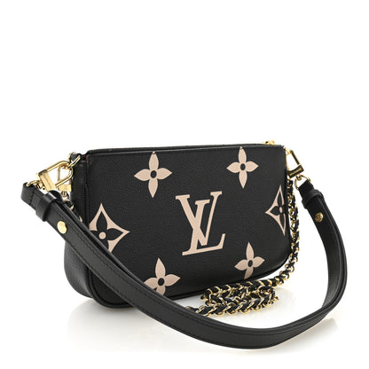 Louis Vuitton Empreinte Monogram Giant Multi Pochette Accessories Black Beige 3 of 11