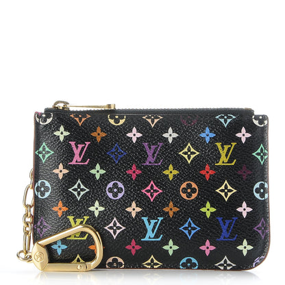 Louis Vuitton Monogram Multicolor Key Pouch Black Grenade 1 of 7