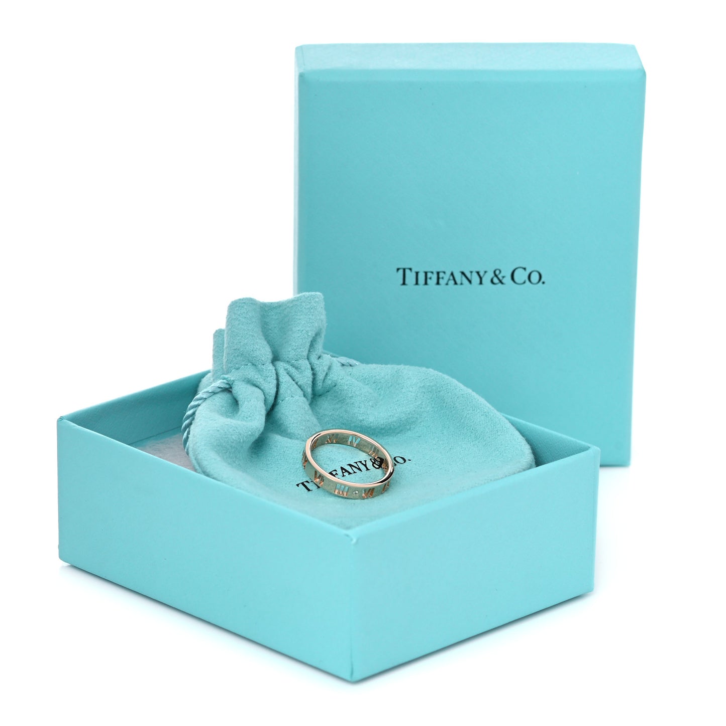 18K Rose Gold Diamond Atlas Pierced Ring 53 6.5