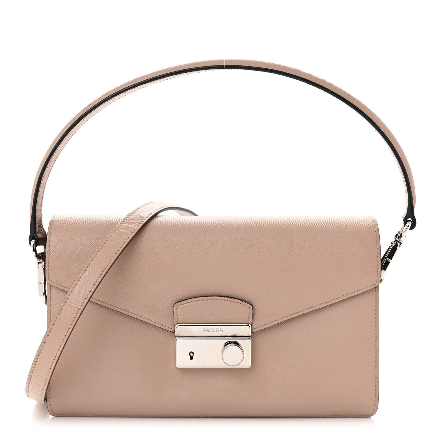 Saffiano Lux Sound Shoulder Bag Cipria