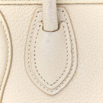 Celine Drummed Calfskin Nano Luggage Ivory 11 of 20